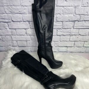 G by Guess Black Knee-High Boots
